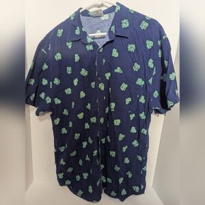 Officially Licensed The Pokemon Company Size XXL Bulbasaur Hawaiian Shirt